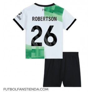 Liverpool Andrew Robertson #26 Segunda Equipación Niños 2023-24 Manga Corta (+ Pantalones cortos)
